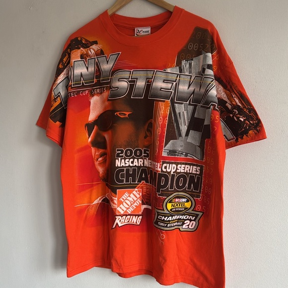 Vintage Y2K Tony Stewart T-Shirt / Nascar Cup Champion / 2005 / AOP / XL - Picture 3 of 7